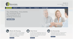 Desktop Screenshot of benderfinancialservices.com